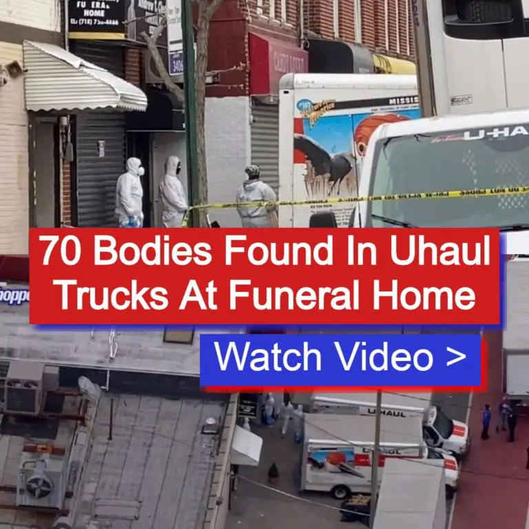 70 Bodies Found In Uhaul Trucks At Funeral Home